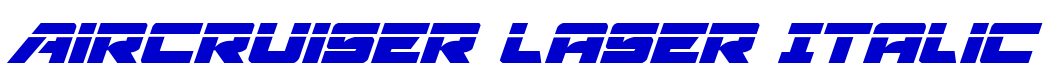Aircruiser Laser Italic fuente